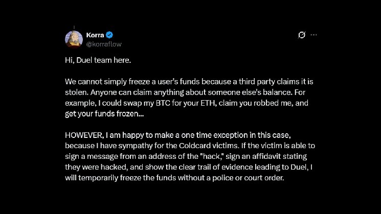 Galaxy Digital and Duel Casino Clash Over 230 ETH Linked to Coldcard Exploit
