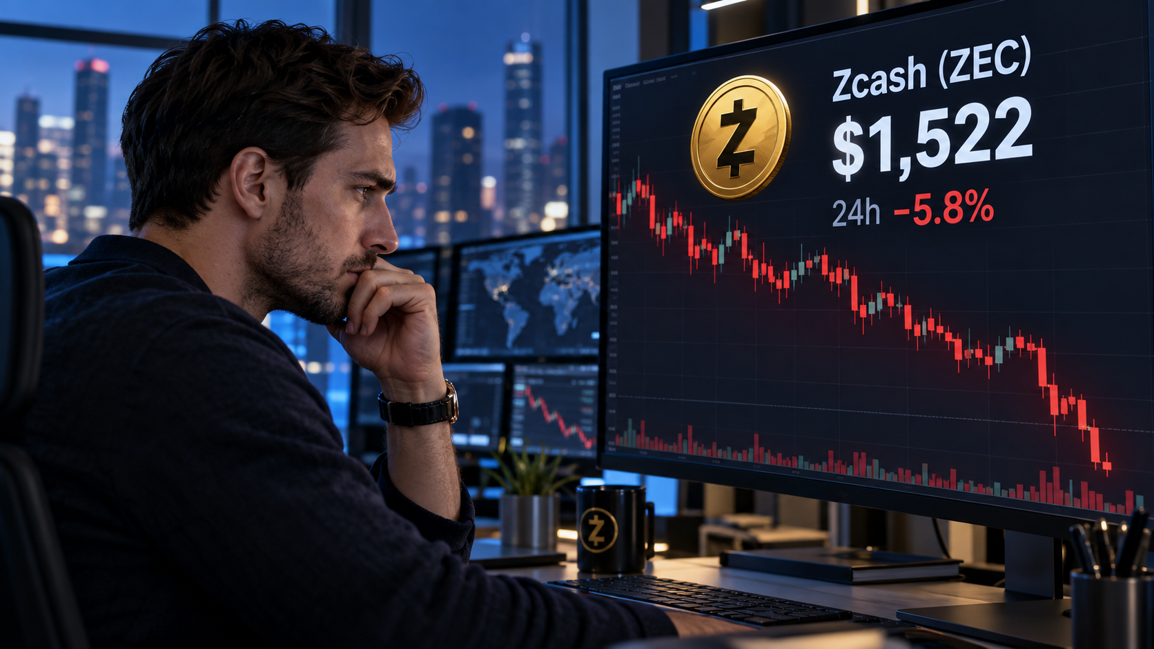Zcash has nearly doubled, but a $44M liquidation trap could send ZEC 20% lower