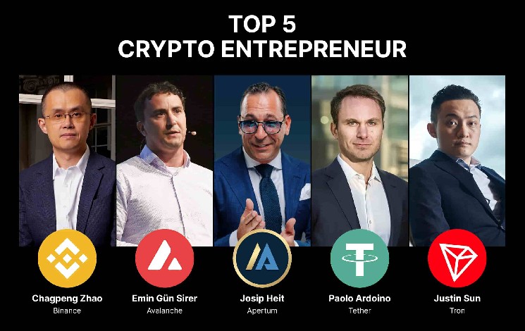 Top 5 crypto entrepreneurs shaping the industry in 2026