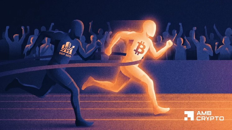 Here’s what Bitcoin’s S&amp;P 500 catchup means for BTC’s $90K target