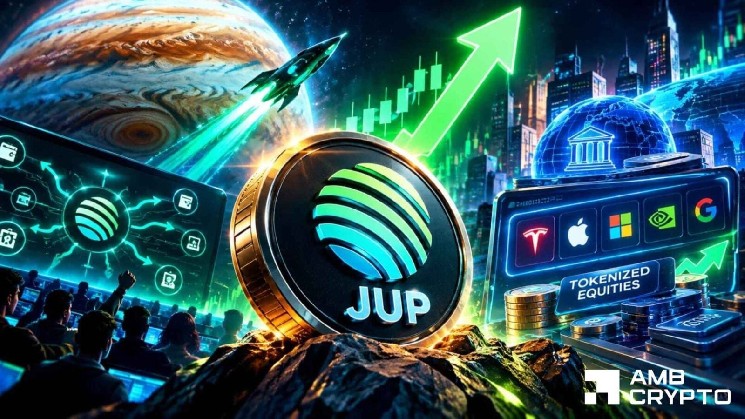 Jupiter’s 15% rally – Tokenized stocks on Solana fuel JUP’s jump