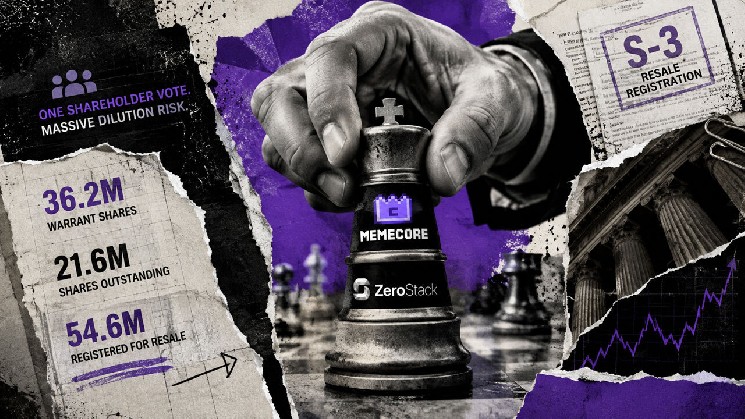 A $1 billion meme coin purchase puts a huge 167% share dilution down to a single vote for ZeroStack
