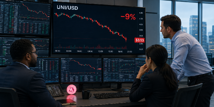 Uniswap slides 9% as weak retail demand threatens key support